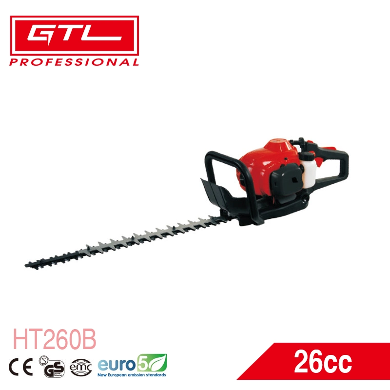 26cc Gas Hedge Trimmer 2-Cycle Recoil Gasoline Trim Blade Petrol Hedge Trimmer with Double-Sided Blade (HT260B)